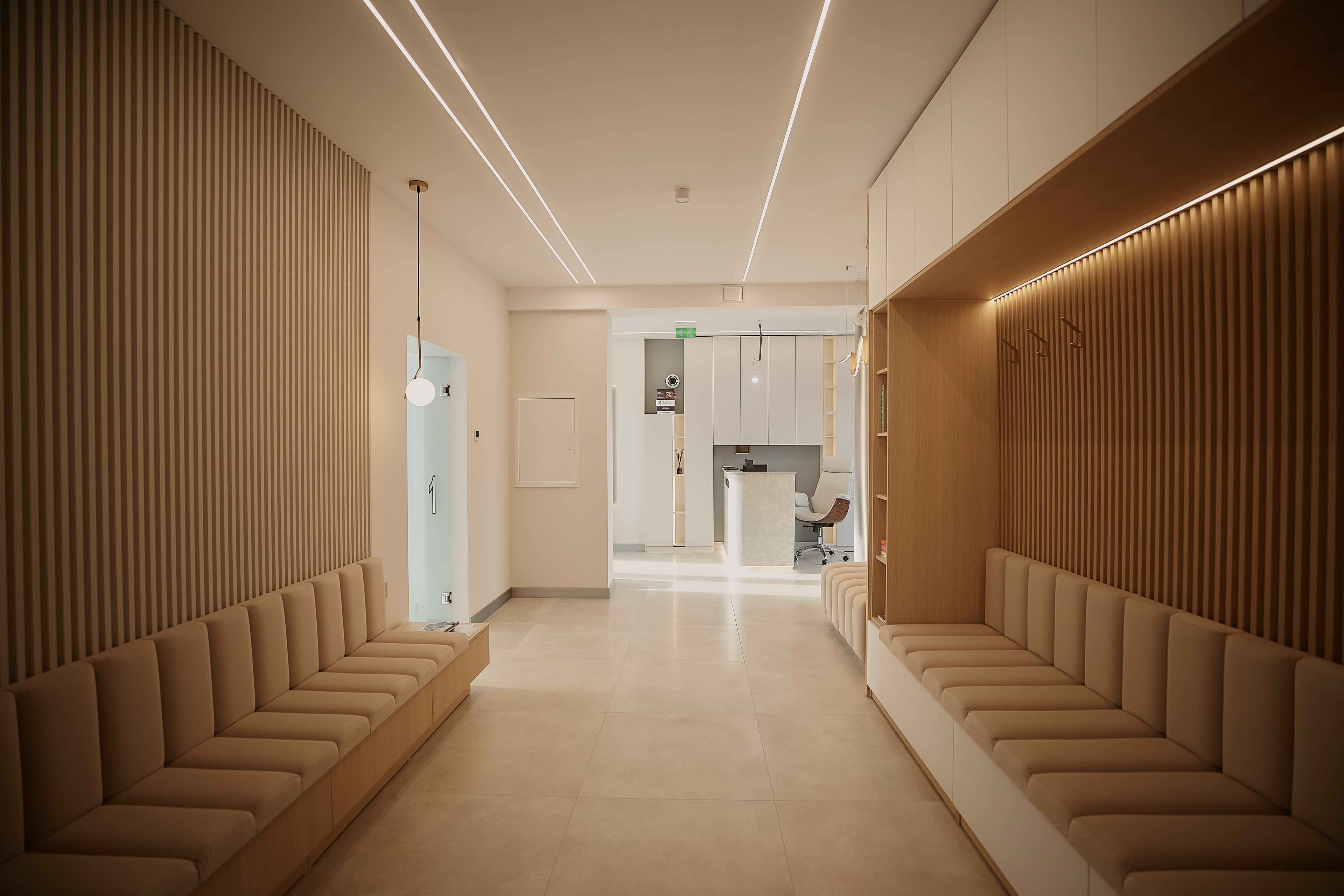 Sala de asteptare a clinicii Dentcraft