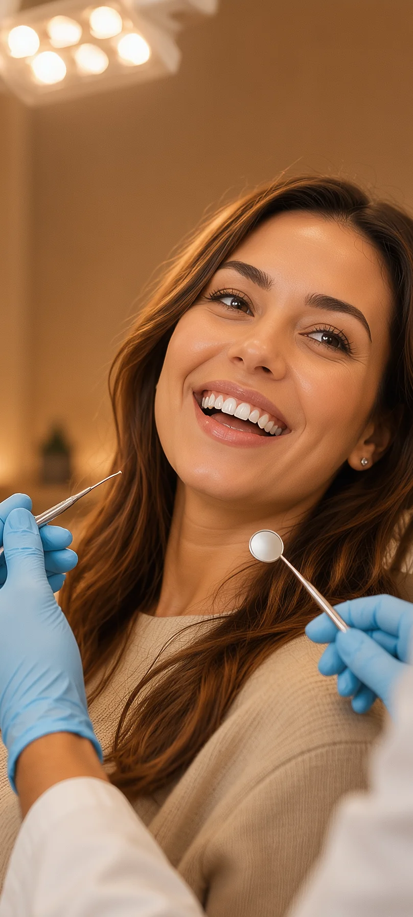 Pacient zâmbind la consultație DENTCRAFT Satu Mare