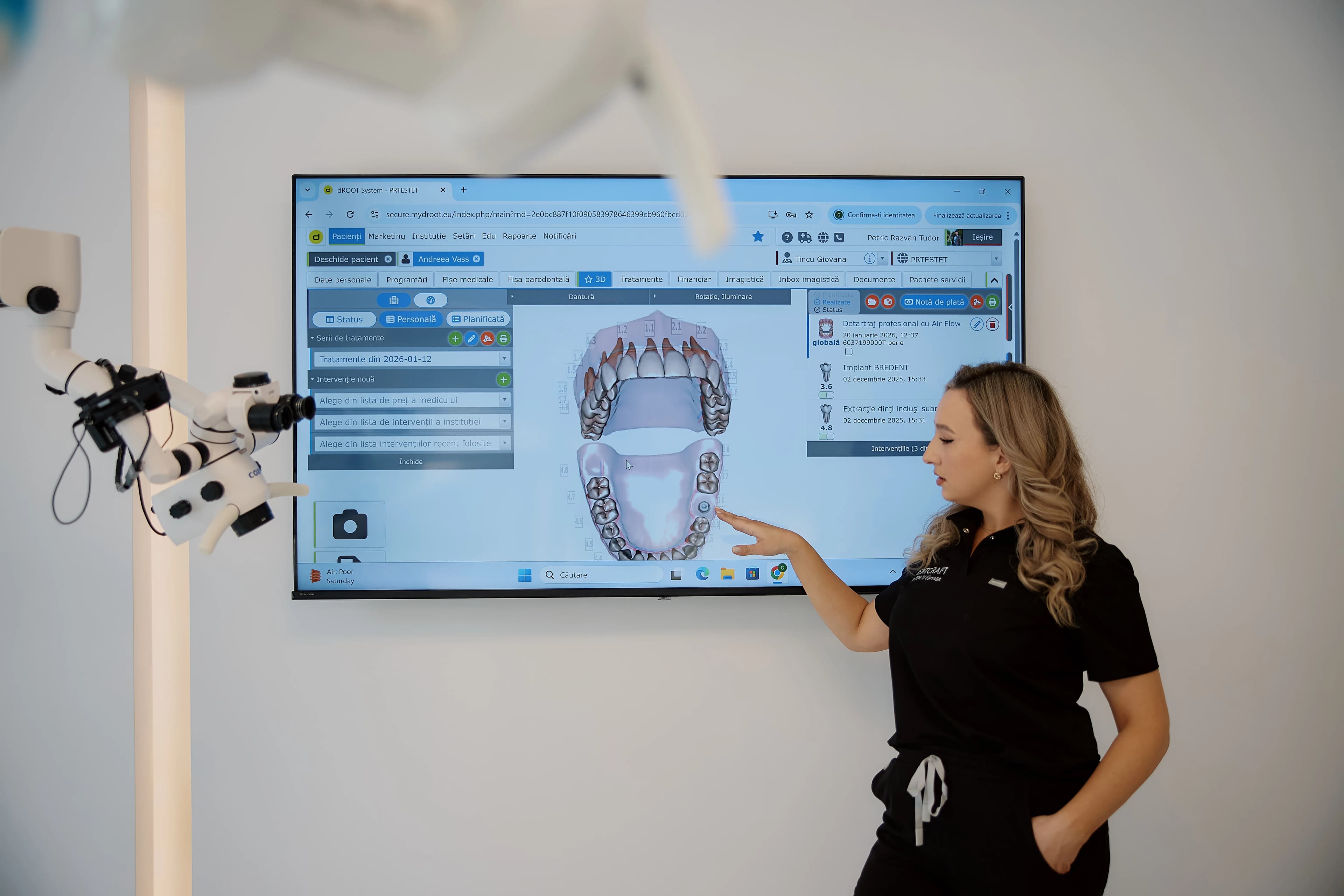 Dr. Tincu Giovana-Nicoleta in cabinetul DENTCRAFT - consultatie parodontologie
